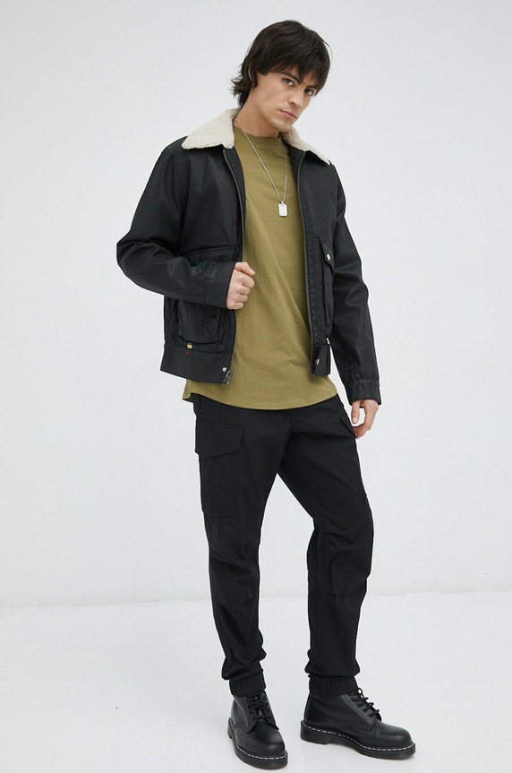 G-Star t-shirt bawełniany Lash D16396.B353 zielony AA00