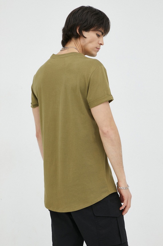 Odzież G-Star t-shirt bawełniany Lash D16396.B353 zielony