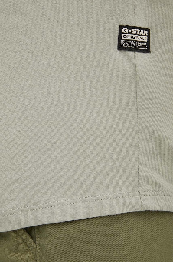 G-Star t-shirt bawełniany Lash D16396.B353 szary