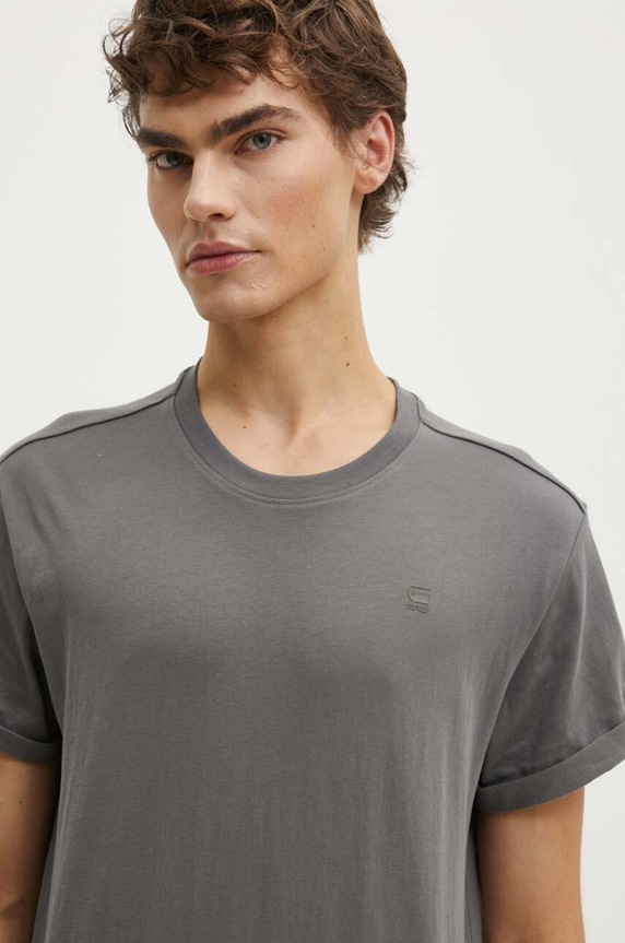 G-Star t-shirt bawełniany Lash szary D16396.B353