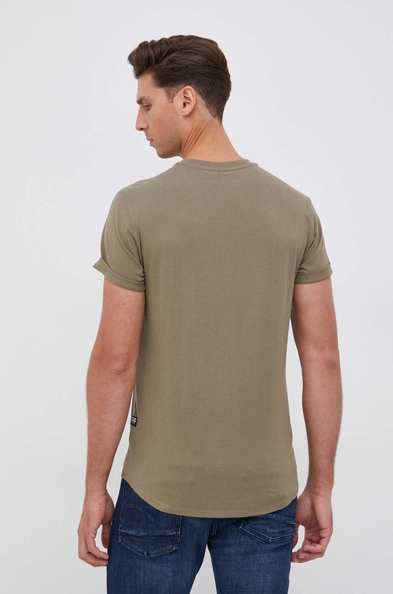 Odzież G-Star t-shirt bawełniany Lash D16396.B353 zielony
