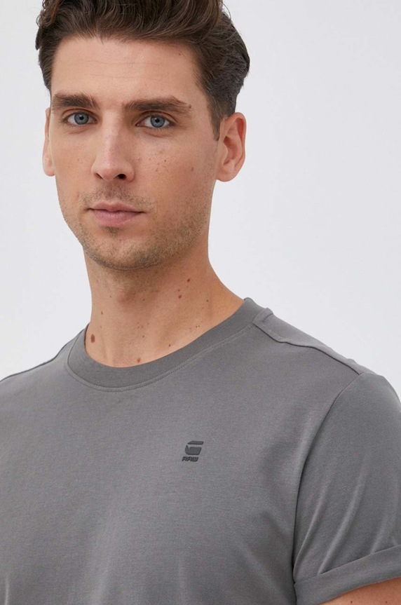 G-Star t-shirt bawełniany Lash zielony D16396.B353