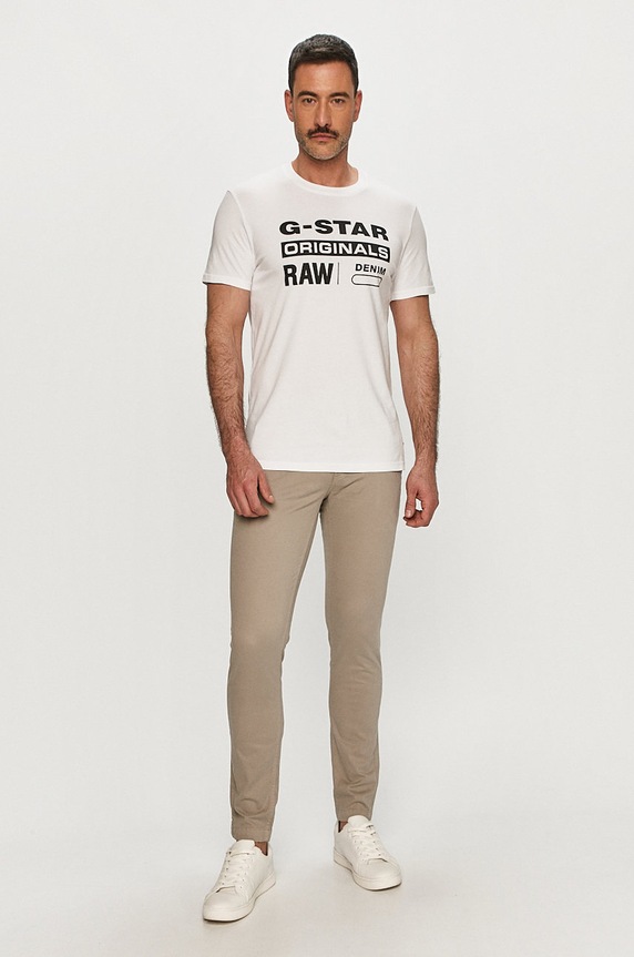 G-Star - T-shirt D14143.336.110 D14143.336.110 biały AA00