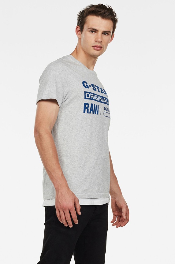G-Star - T-shirt D14143.336.A302 D14143.336.A302 szary AA00
