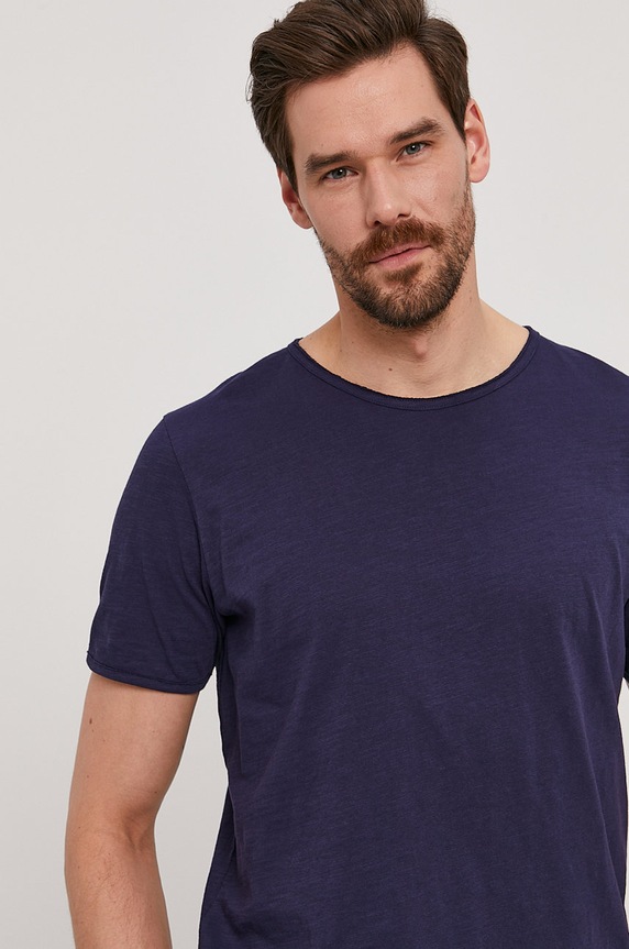 Selected Homme - T-shirt granatowy 16071775
