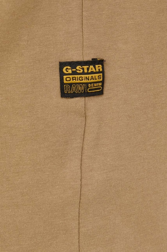 G-Star t-shirt bawełniany Base-s D16411.336 beżowy