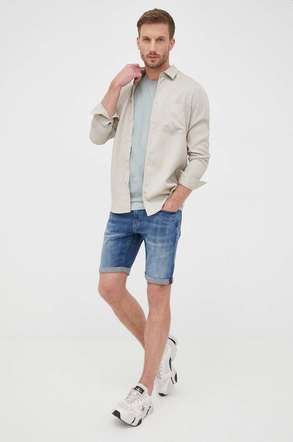 G-Star pamut póló D16411.336 zöld AA00