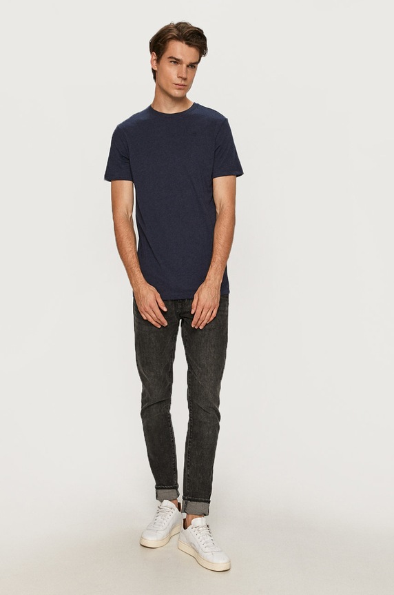 G-Star - T-shirt D16411.336.6370 D16411.336.6370 granatowy AA00