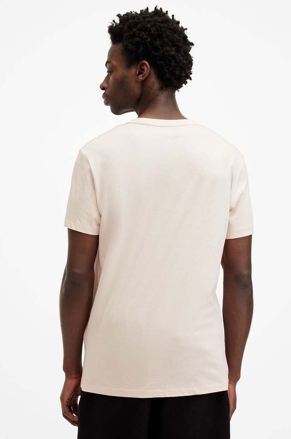 Îmbrăcăminte AllSaints tricou TONIC SS CREW MD109E bej
