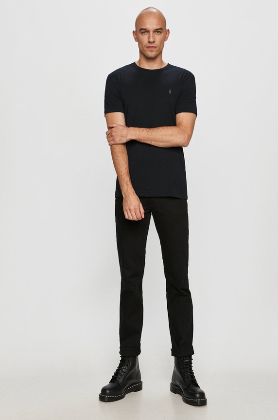 AllSaints - Tričko Tonic SS Crew MD109E černá AA00
