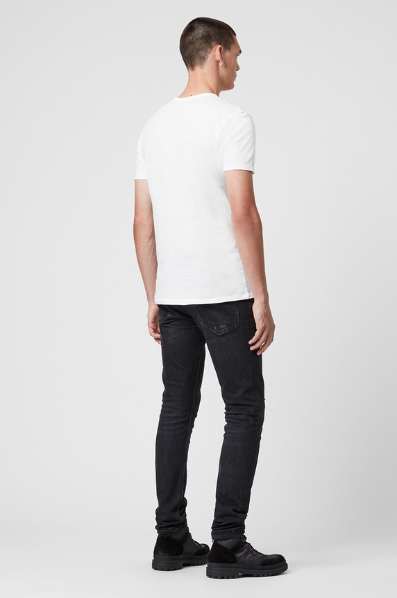 AllSaints - Тениска Figure Crew MD008G бял