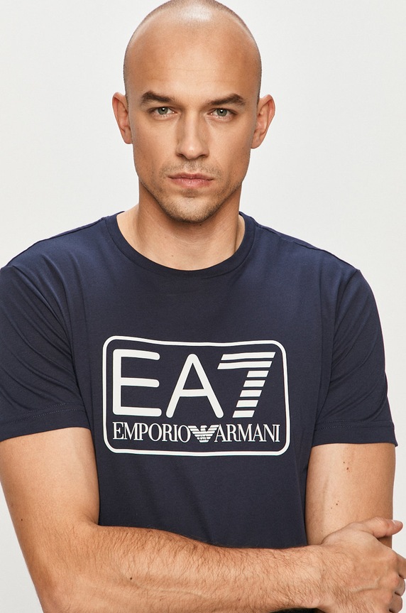 EA7 Emporio Armani - T-shirt 8NPT10.PJNQZ granatowy 8NPT10.PJNQZ