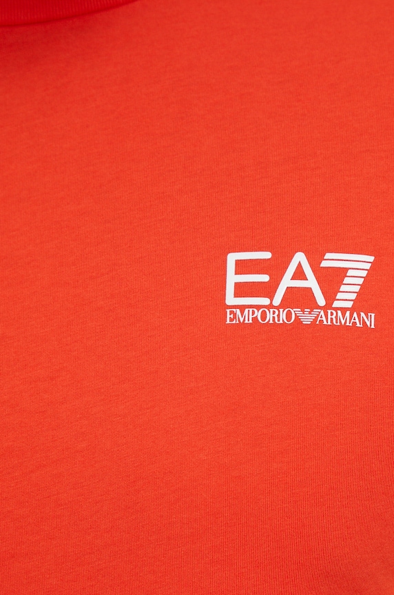 Bavlnené tričko EA7 Emporio Armani 8NPT51.PJM9Z oranžová