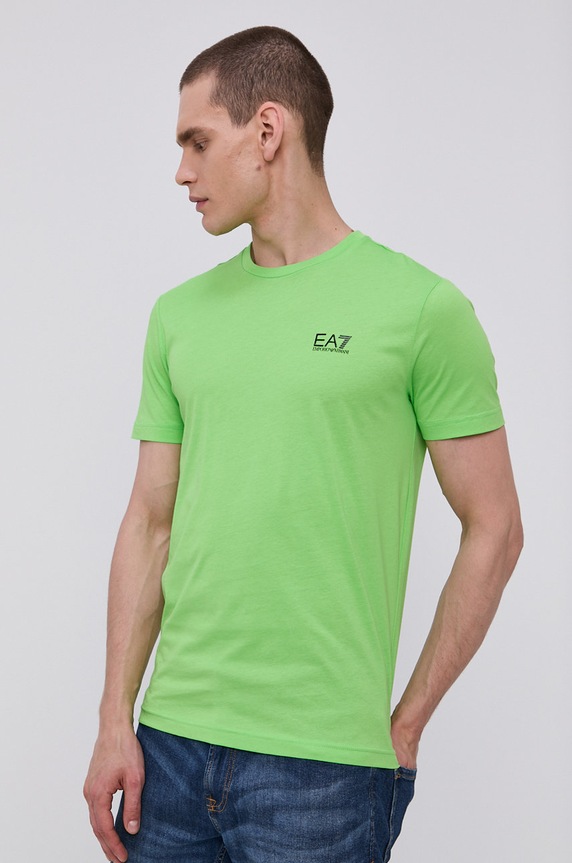 Bavlnené tričko EA7 Emporio Armani zelená 8NPT51.PJM9Z