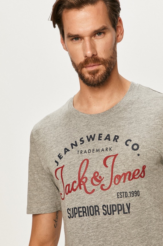 Jack & Jones - T-shirt szary 12164848