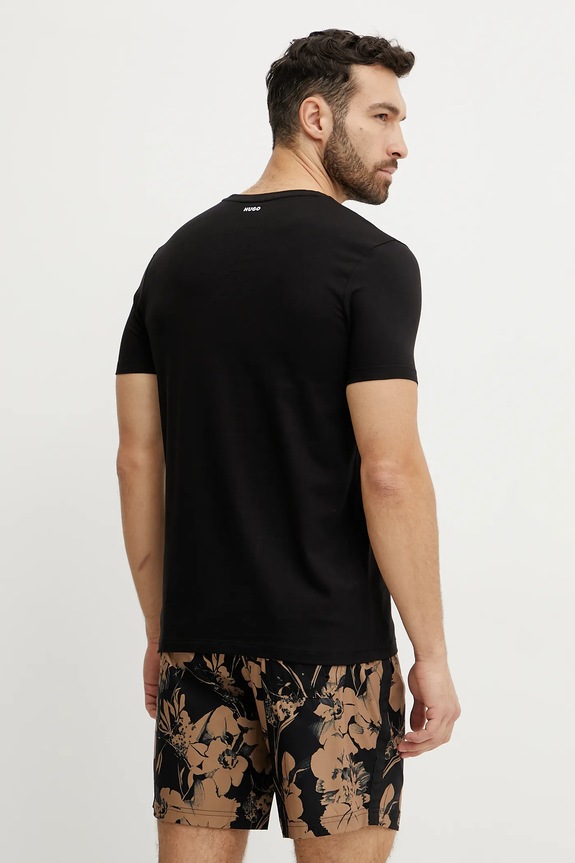 Odzież HUGO - T-shirt (2-pack) HUGO-Round 50325440.NOS czarny