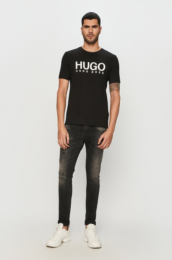 HUGO t-shirt 50387414.NOS 50387414.NOS czarny AA00
