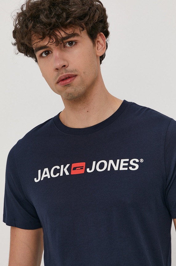 Jack & Jones T-shirt granatowy 12137126