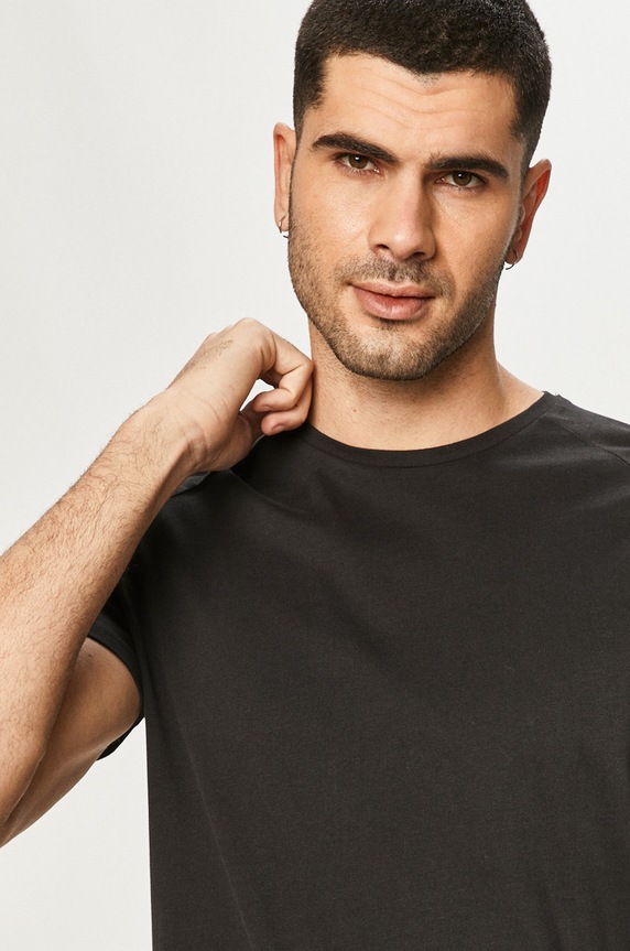 Jack & Jones T-shirt bawełna czarny 12164936