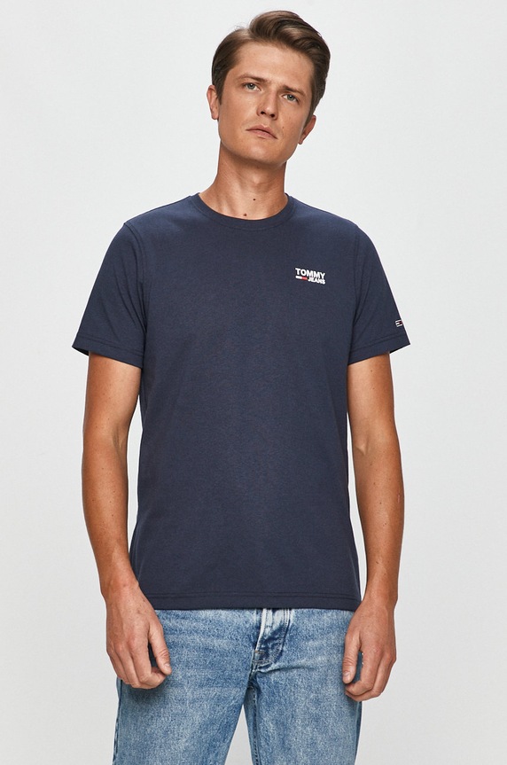 Tommy Jeans - T-shirt DM0DM09588.NOS granatowy DM0DM09588.NOS