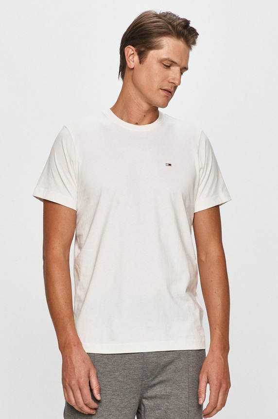Tommy Jeans - T-shirt fehér DM0DM09598.NOS