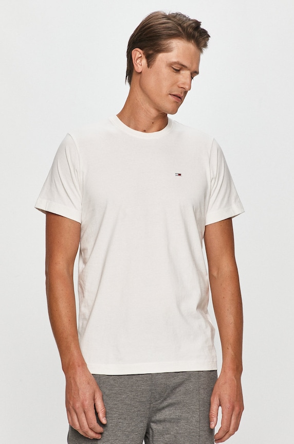 Tommy Jeans - T-shirt fehér DM0DM09598.NOS