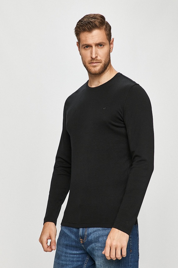 Mustang - Longsleeve czarny 1009340.4142