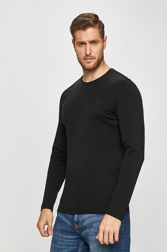 Mustang - Longsleeve czarny 1009340.4142