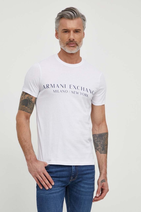 Armani Exchange t-shirt fehér 8NZT72.Z8H4Z