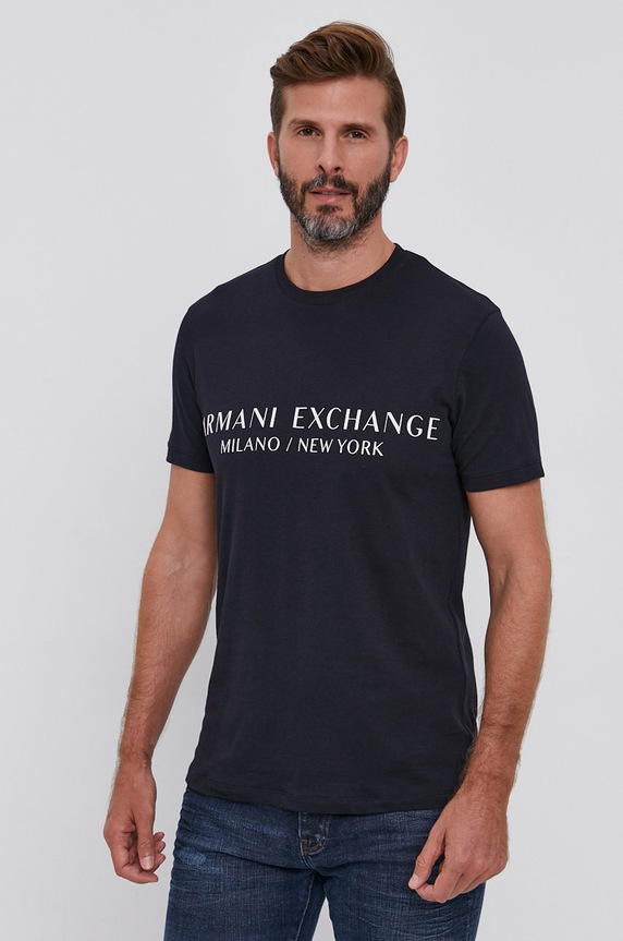 Armani Exchange t-shirt granatowy 8NZT72.Z8H4Z