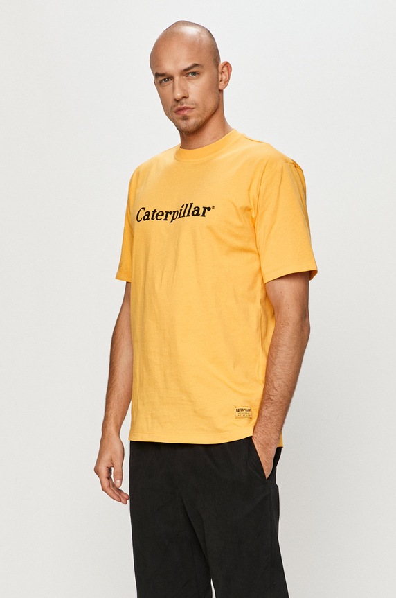 CAT Footwear tricou print galben 2511729.12405
