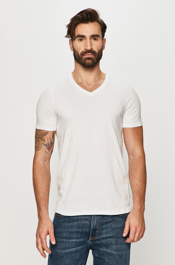 Jack & Jones - T-shirt (2-pack) bawełna biały 12133914