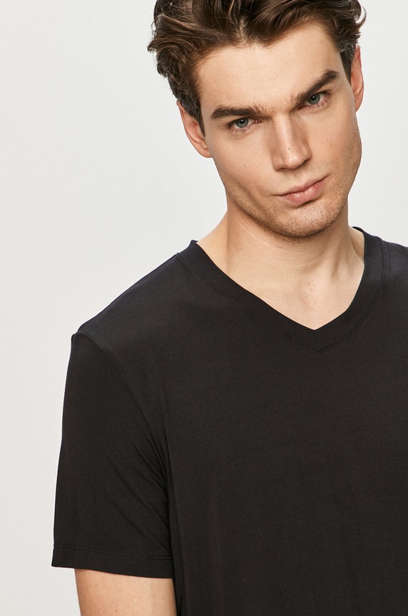 Ted Baker - Μπλουζάκι πιτζάμας (2-pack) μαύρο 170739