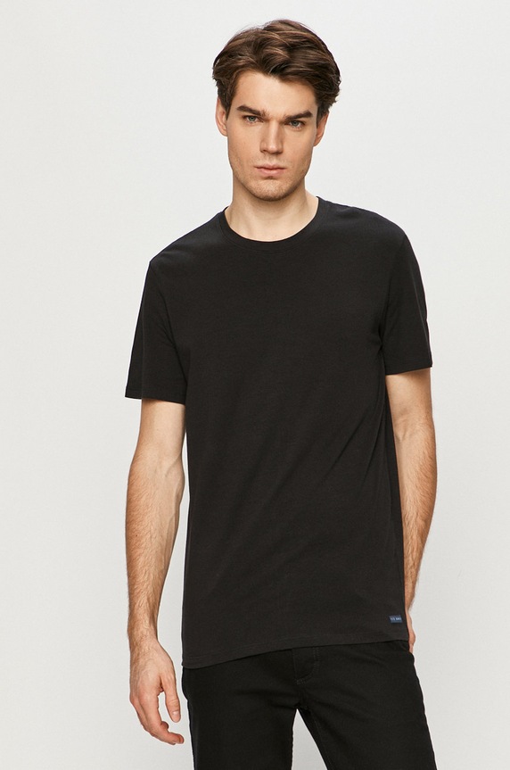 Ted Baker - T-shirt (3-pack) z elastanem czarny 170447