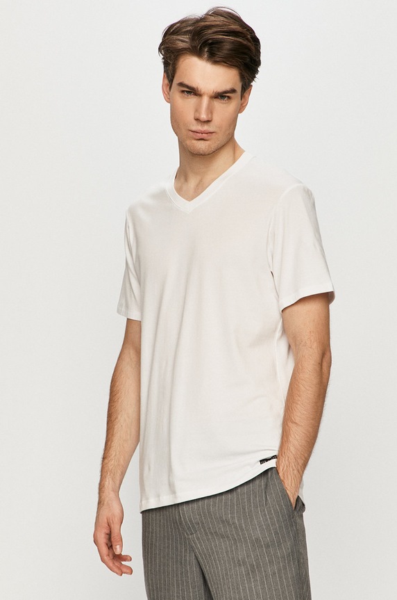 Ted Baker - T-shirt (3-pack) z elastanem biały 170448
