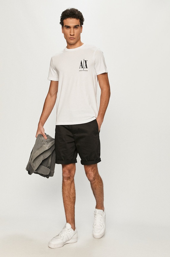 Armani Exchange - Tričko 8NZTPH.ZJH4Z biela AA00