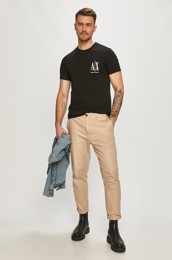 Majica Armani Exchange 8NZTPH.ZJH4Z crna AA00