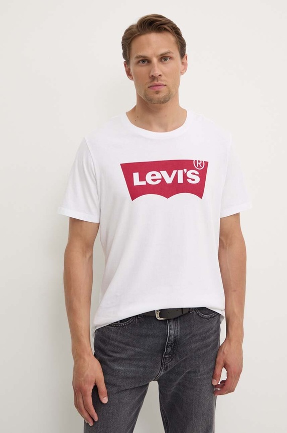Levi's - Μπλουζάκι Graphic στάμπα λευκό 17783.0140
