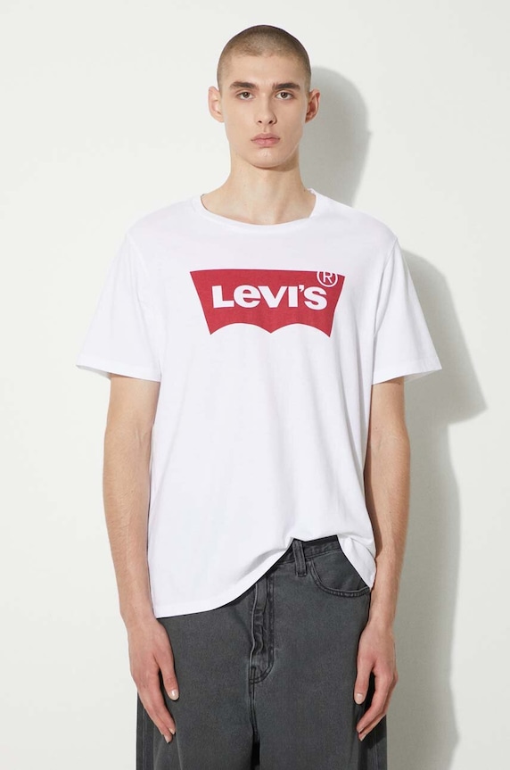 Tričko Levi's Graphic potisk bílá 17783.0140