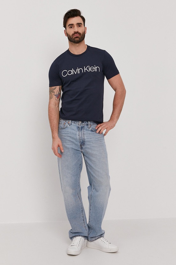 Calvin Klein - T-shirt K10K104063.NOS granatowy AA00