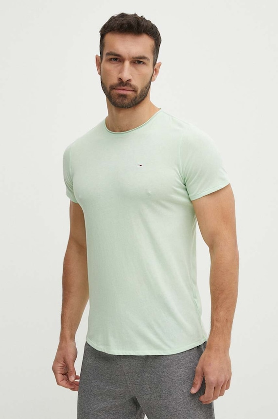 Tommy Jeans t-shirt regular zielony DM0DM09586