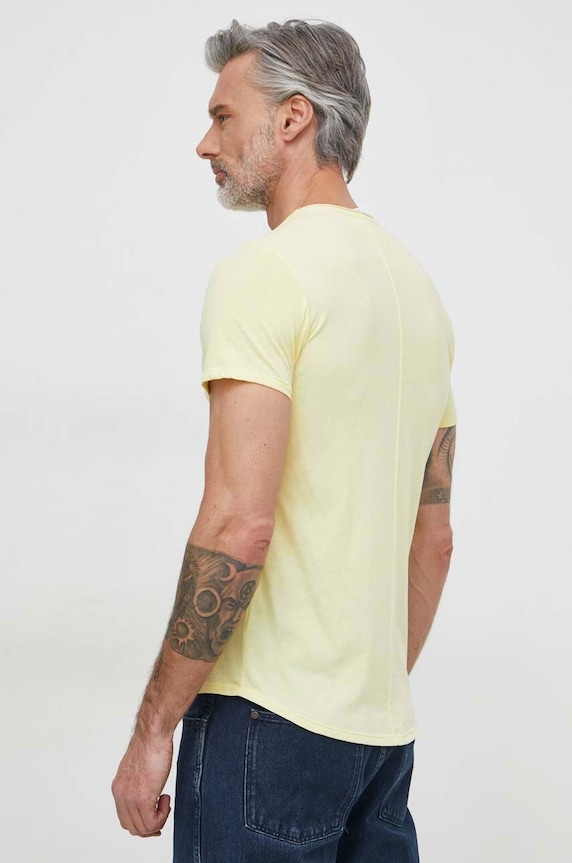 Tommy Jeans t-shirt DM0DM09586 żółty AA00