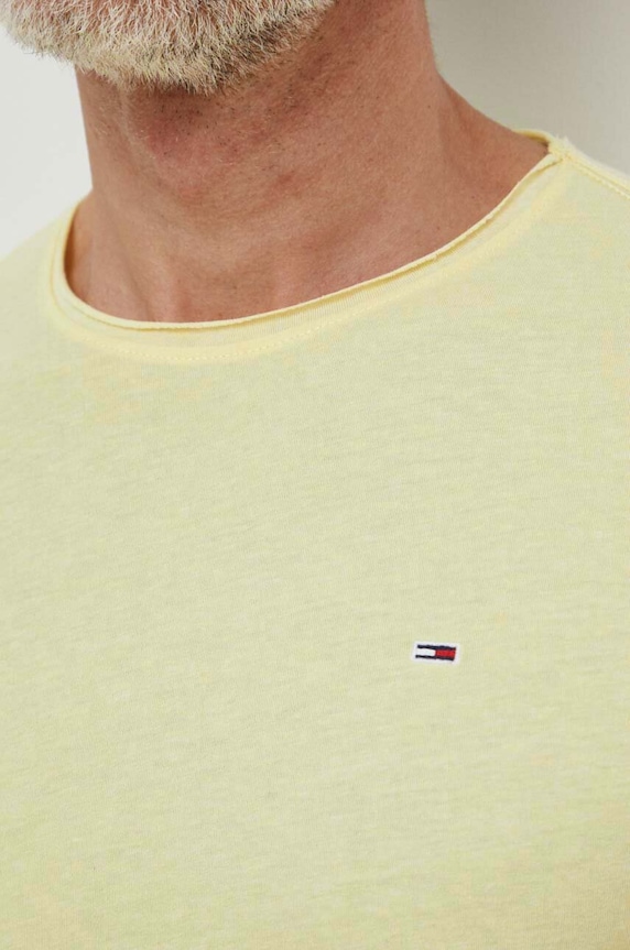 Tommy Jeans t-shirt żółty DM0DM09586