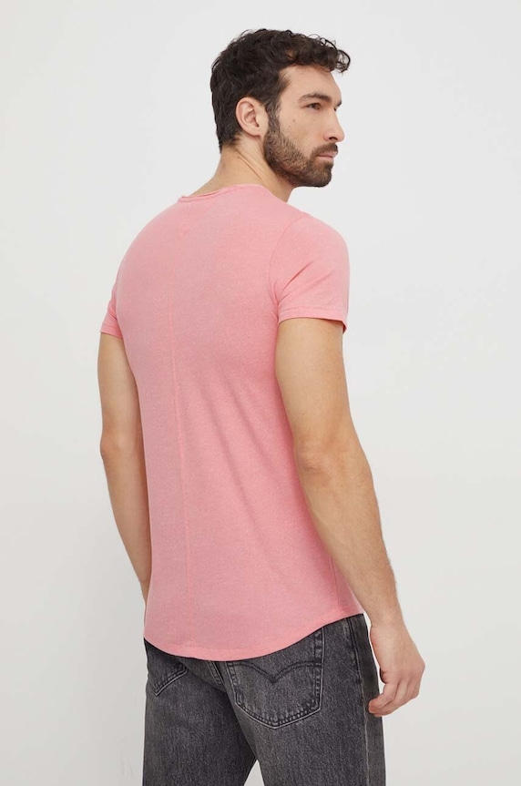 Tommy Jeans t-shirt DM0DM09586 różowy AA00
