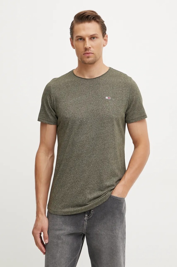 Oblečení Tričko Tommy Jeans DM0DM09586 zelená