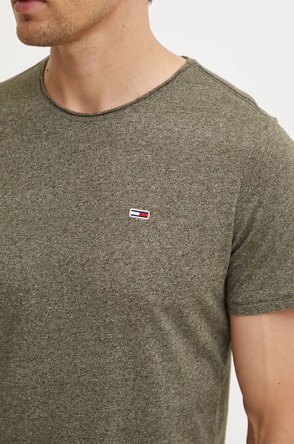 Tričko Tommy Jeans zelená DM0DM09586