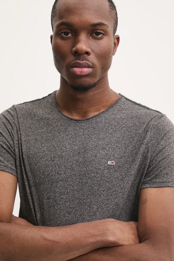 Tommy Jeans t-shirt szürke DM0DM09586