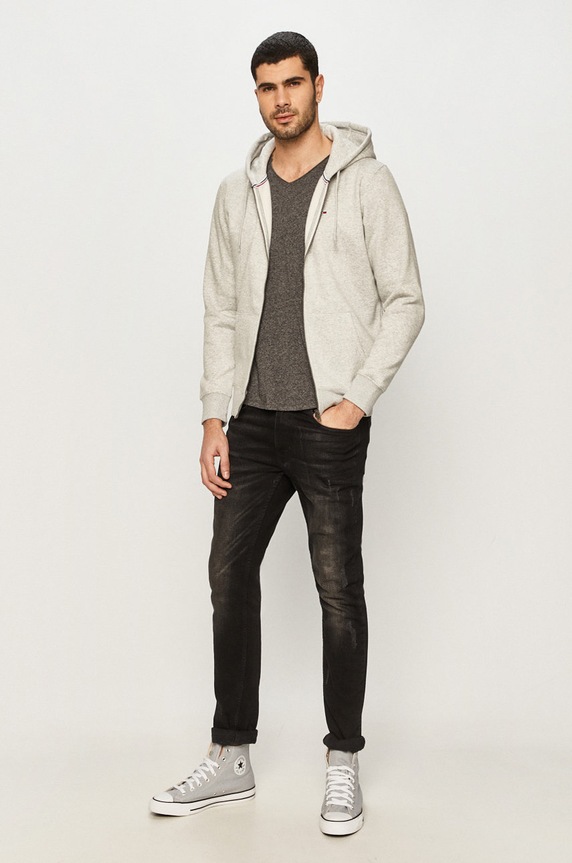 Tričko Tommy Jeans DM0DM09587 šedá AA00