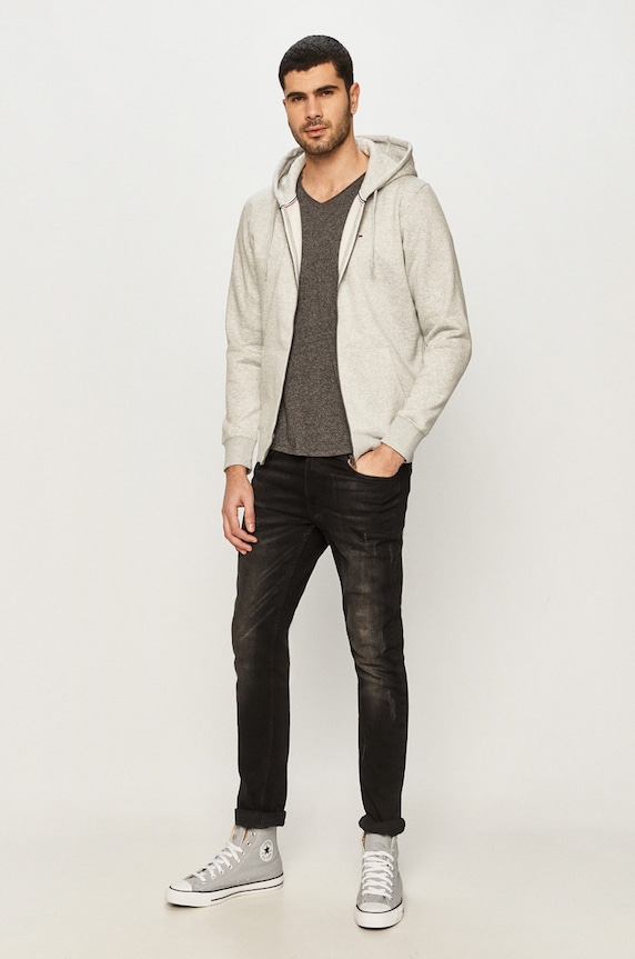 Tričko Tommy Jeans DM0DM09587 šedá AA00