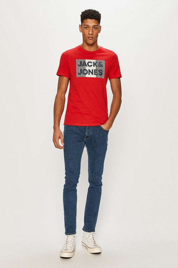 Jack & Jones - Тениска 12151955. червен AA00